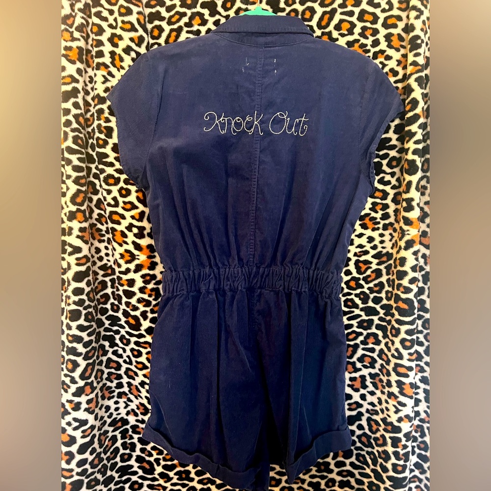 Urban outfitters corduroy “knockout” romper